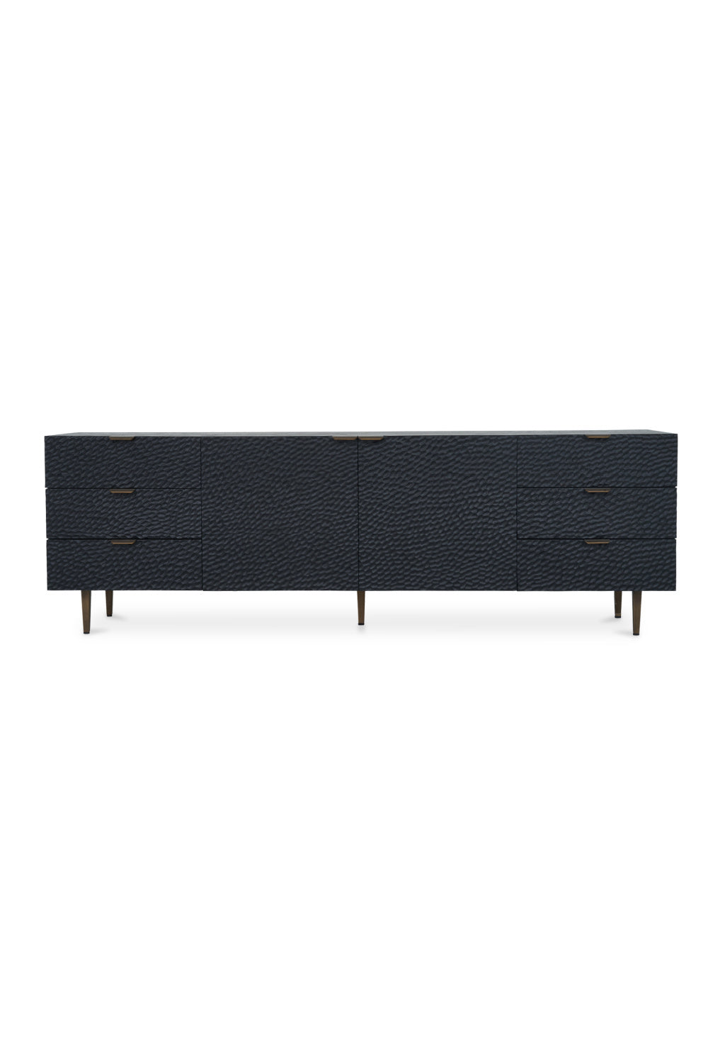 Modern European furniture - Black Relief Carved Sideboard - www.oroa.com