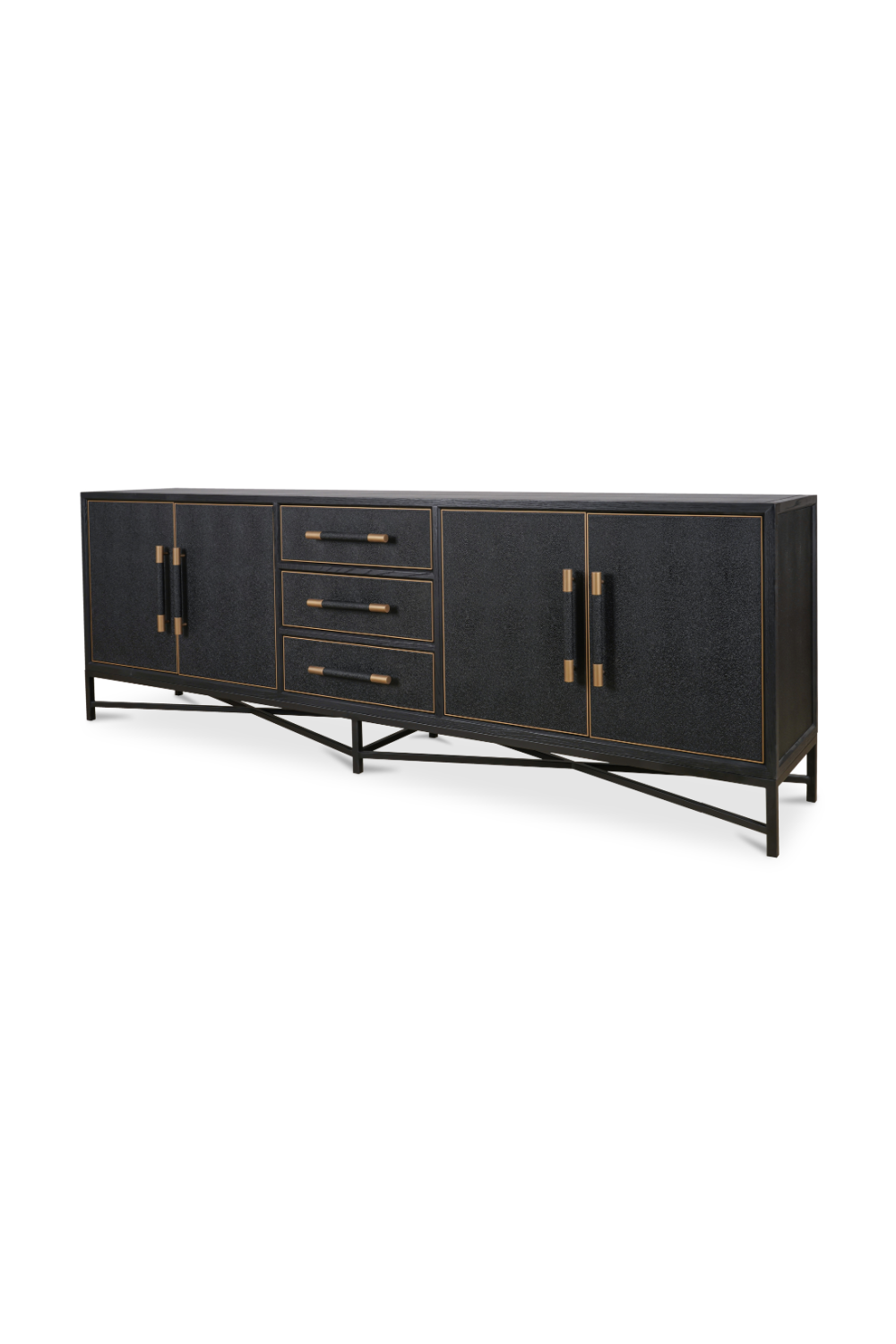 Vegan Leather 4-Door Sideboard | Novi Living Mako | Oroa.com