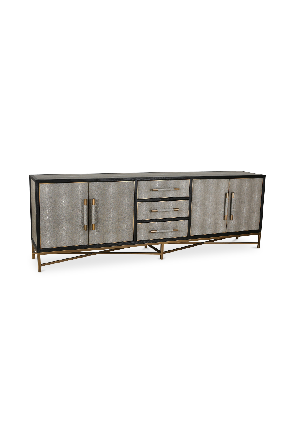 Vegan Leather 4-Door Sideboard | Novi Living Mako | Oroa.com