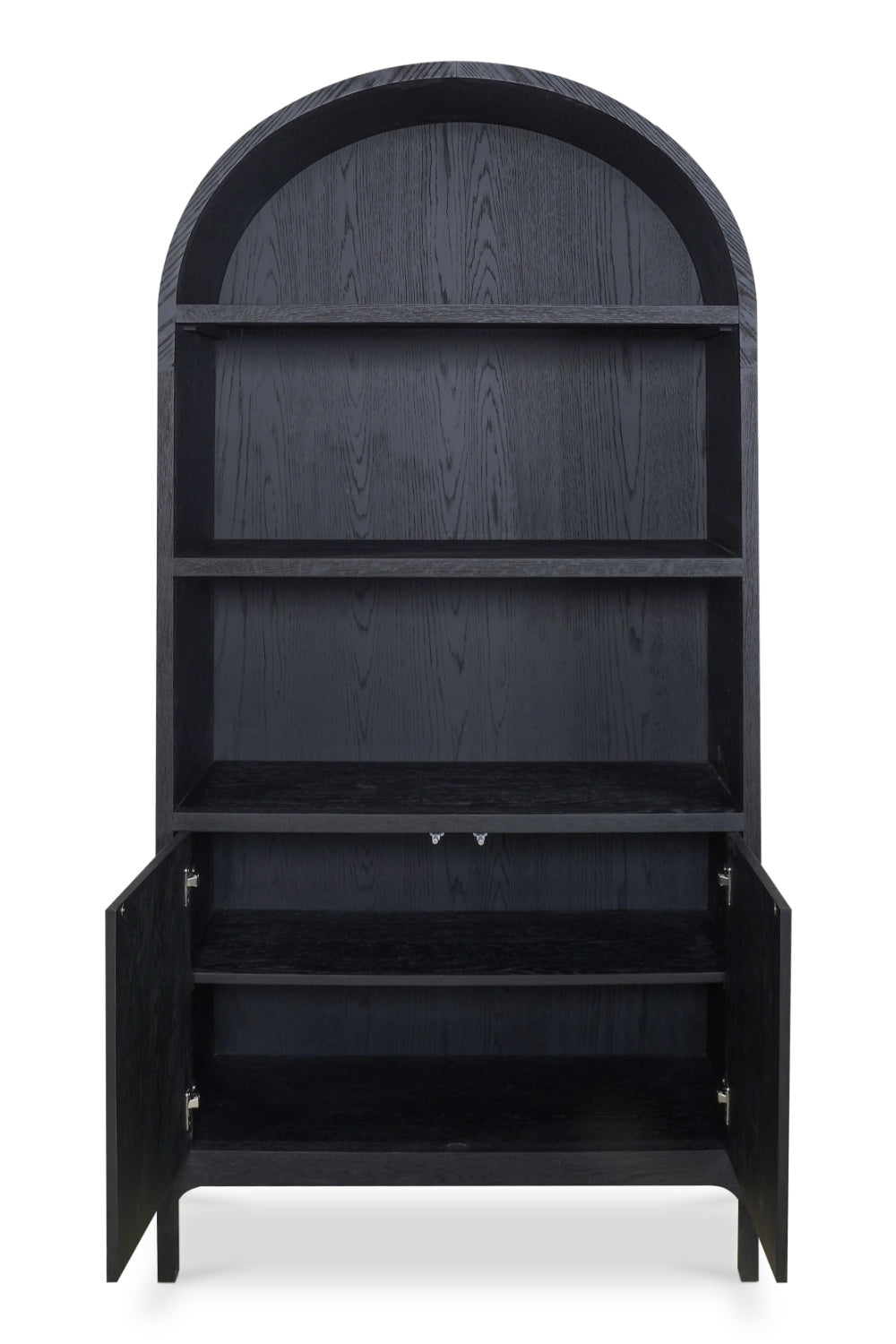 Modern European furniture - Black Oak Arched Cabinet - www.oroa.com