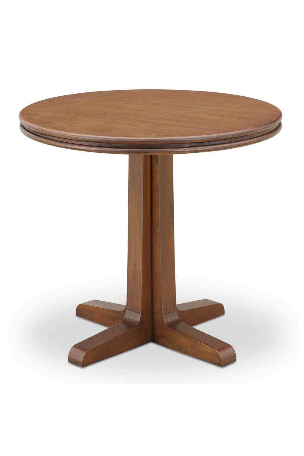 Modern European furniture - Brown Pine Pedestal Coffee Table - www.oroa.com | Oroa.com