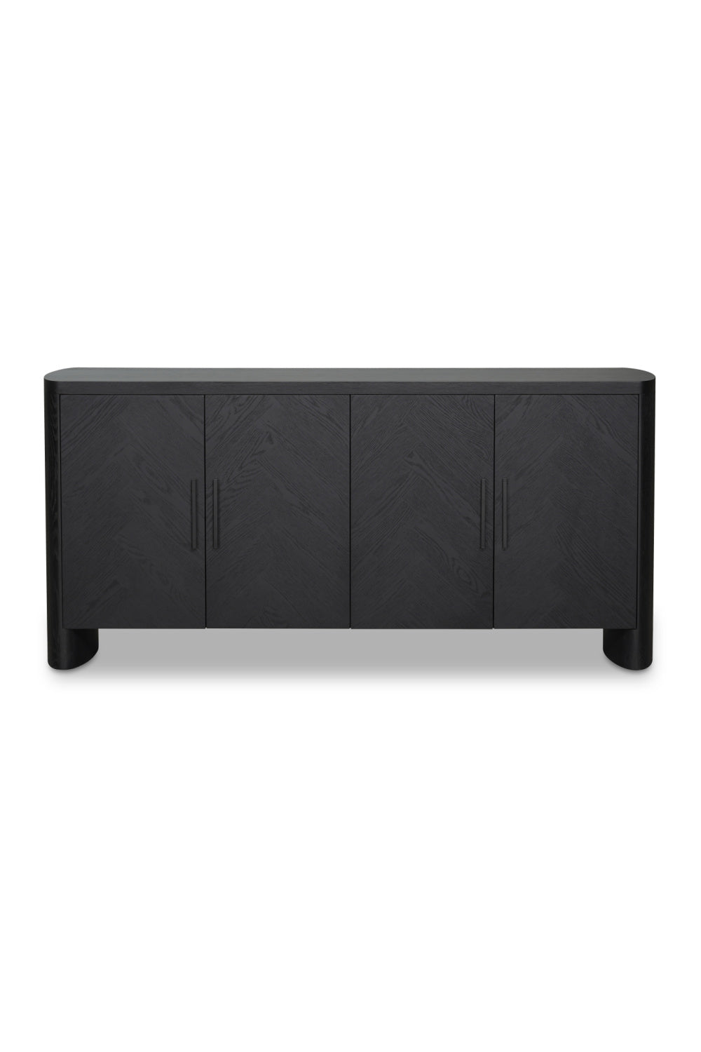 Modern European furniture - Black Herringbone Patterned Sideboard - www.oroa.com | Oroa.com