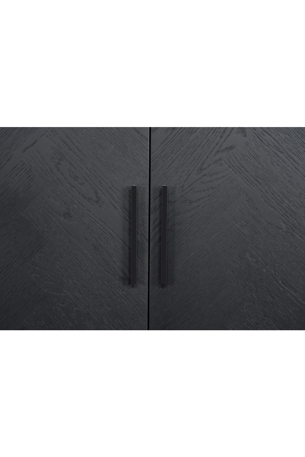 Modern European furniture - Black Herringbone Patterned Sideboard - www.oroa.com | Oroa.com