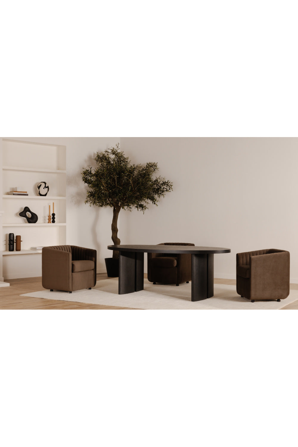 Modern European furniture - Black Herringbone Patterned Dining Table - www.oroa.com | Oroa.com