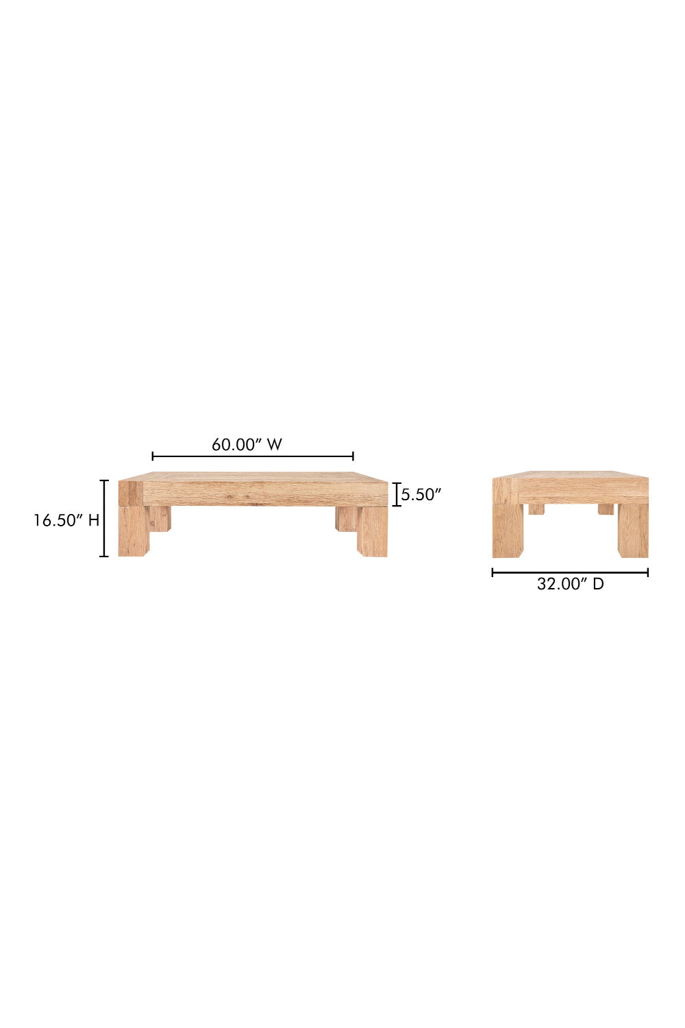 Modern European furniture - Aged Oak Coffee Table - www.oroa.com | Oroa.com