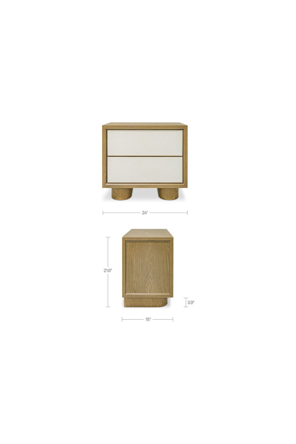 Modern European furniture - Refined Shagreen Nightstand - www.oroa.com | Oroa.com