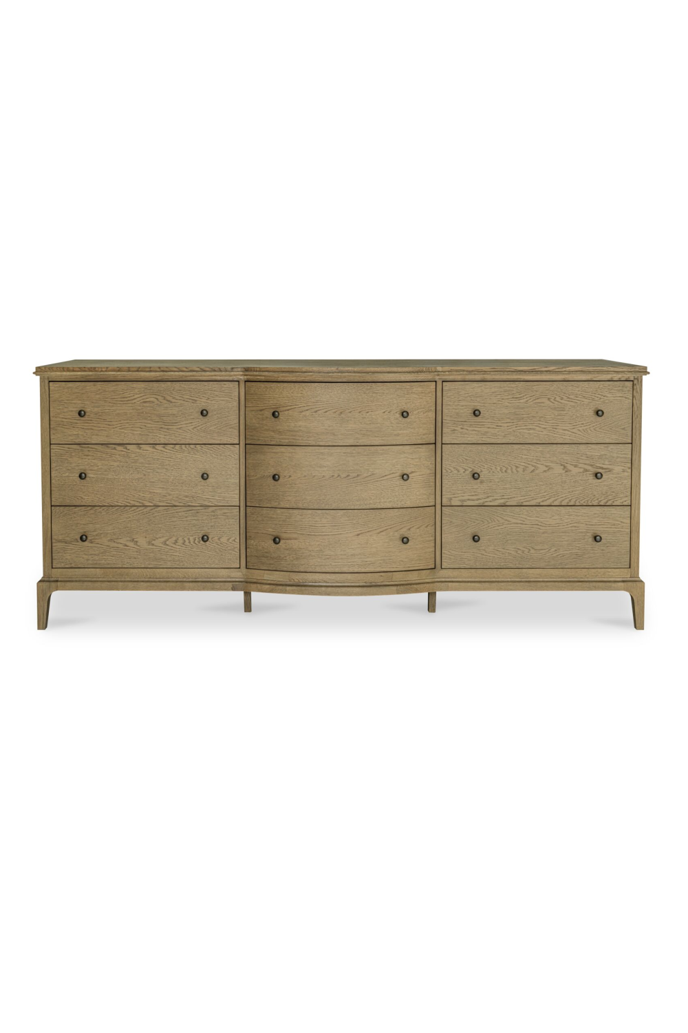 Brown Oak 9-Drawer Dresser | Novi Living Sadie | Oroa.com
