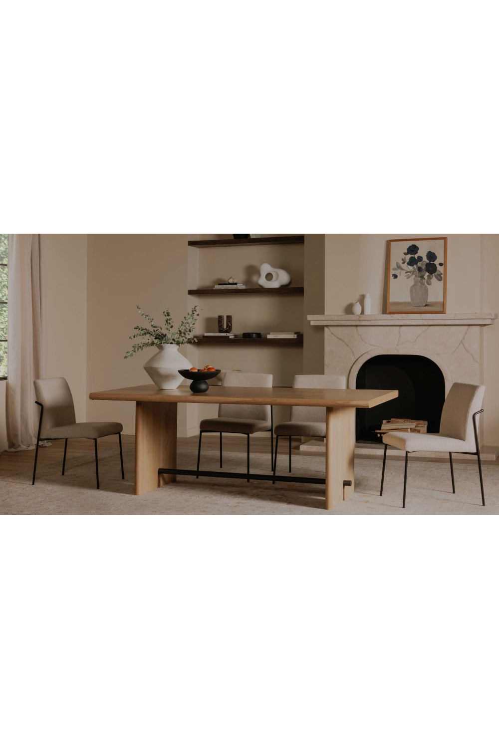 Modern European furniture - Natural Oak Dining Table - www.oroa.com | Oroa.com