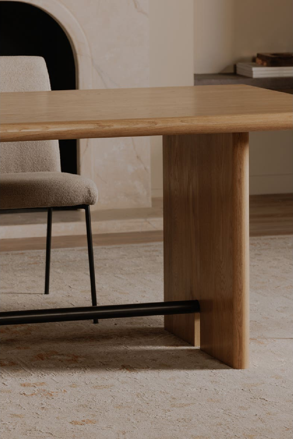 Modern European furniture - Natural Oak Dining Table - www.oroa.com | Oroa.com