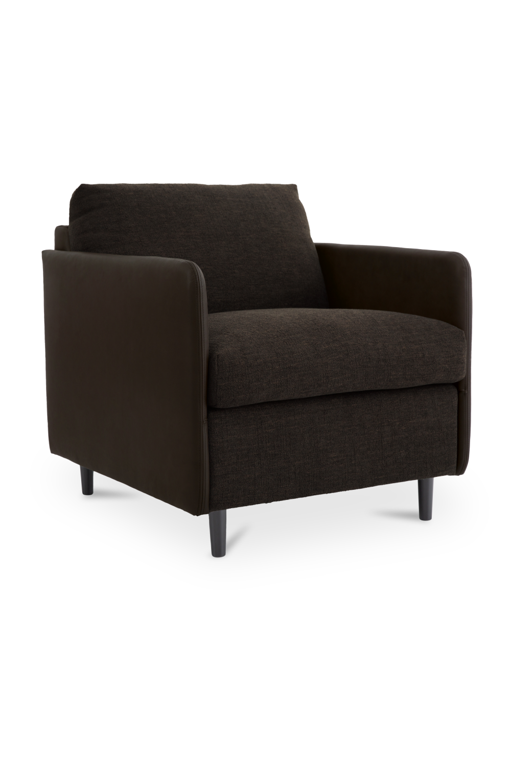 Modern European furniture - Leather Arm Accent Chair - www.oroa.com | Oroa.com