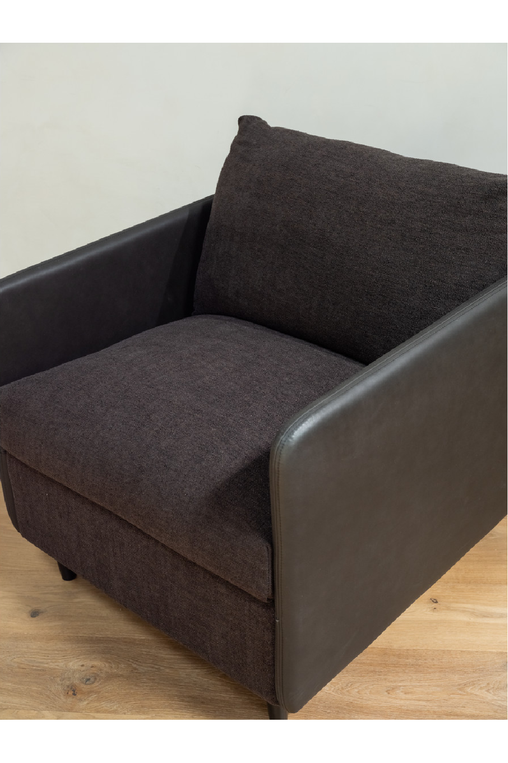 Modern European furniture - Leather Arm Accent Chair - www.oroa.com | Oroa.com