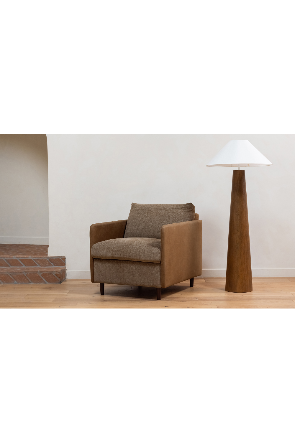 Modern European furniture - Leather Arm Accent Chair - www.oroa.com | Oroa.com