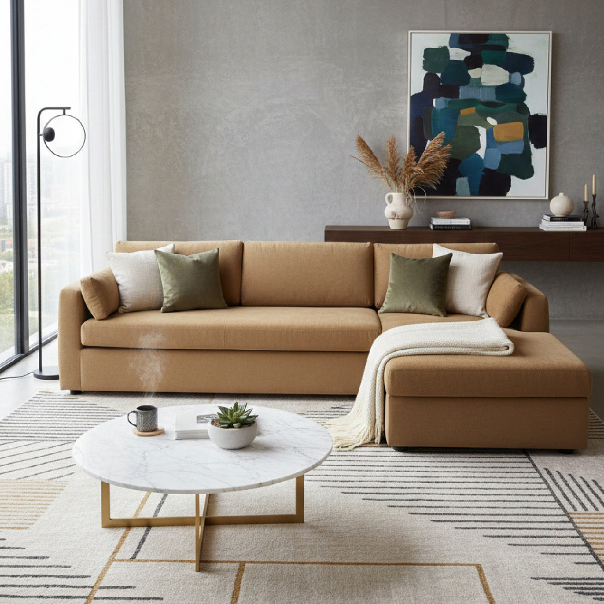 Modern European furniture - Sectional Sofa with Storage Chaise - www.oroa.com | Oroa.com