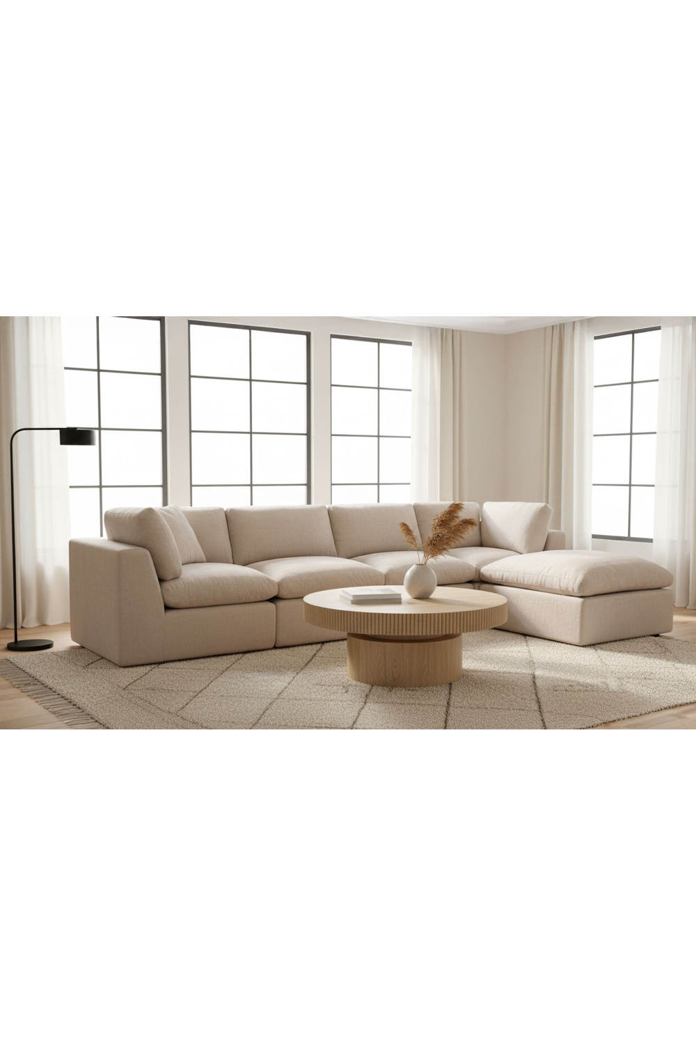 Square Upholstered Ottoman | Oroa.com