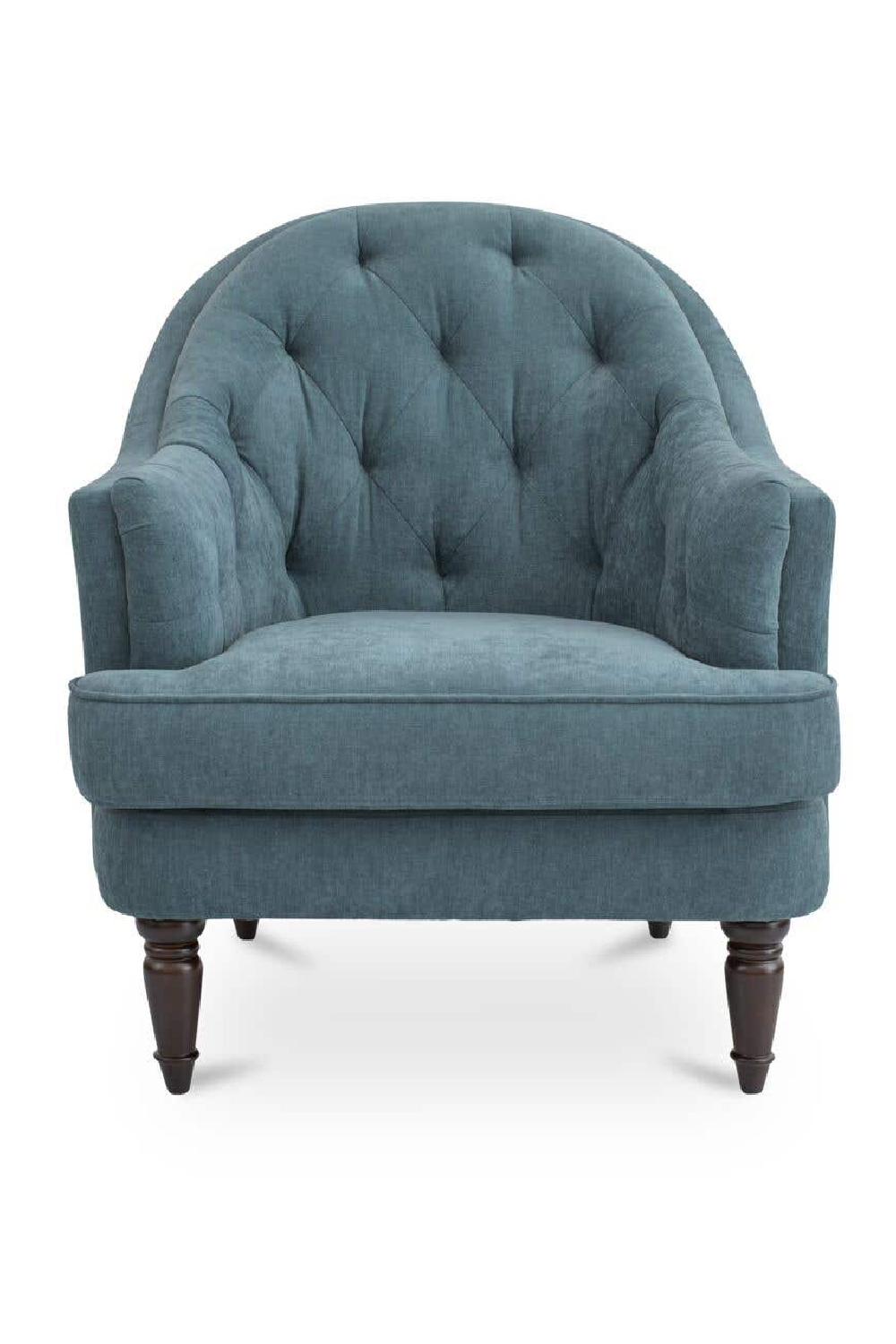 Modern European furniture -Tufted-Back Curved Accent Chair - www.oroa.com | Oroa.com