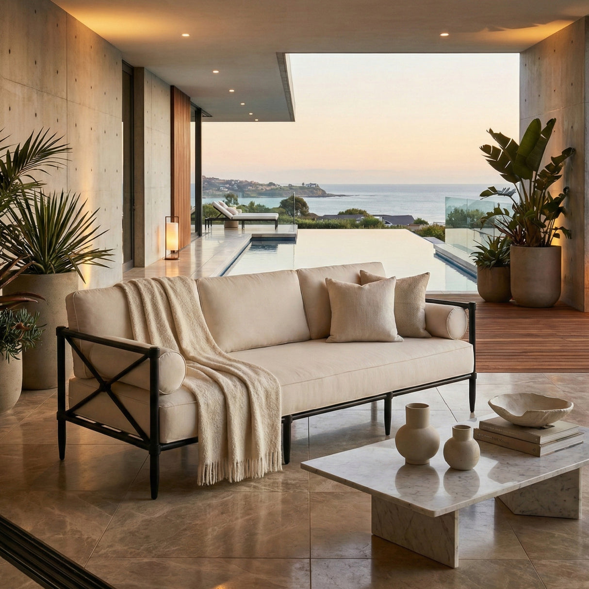 Cream Outdoor Sofa | Oroa.com