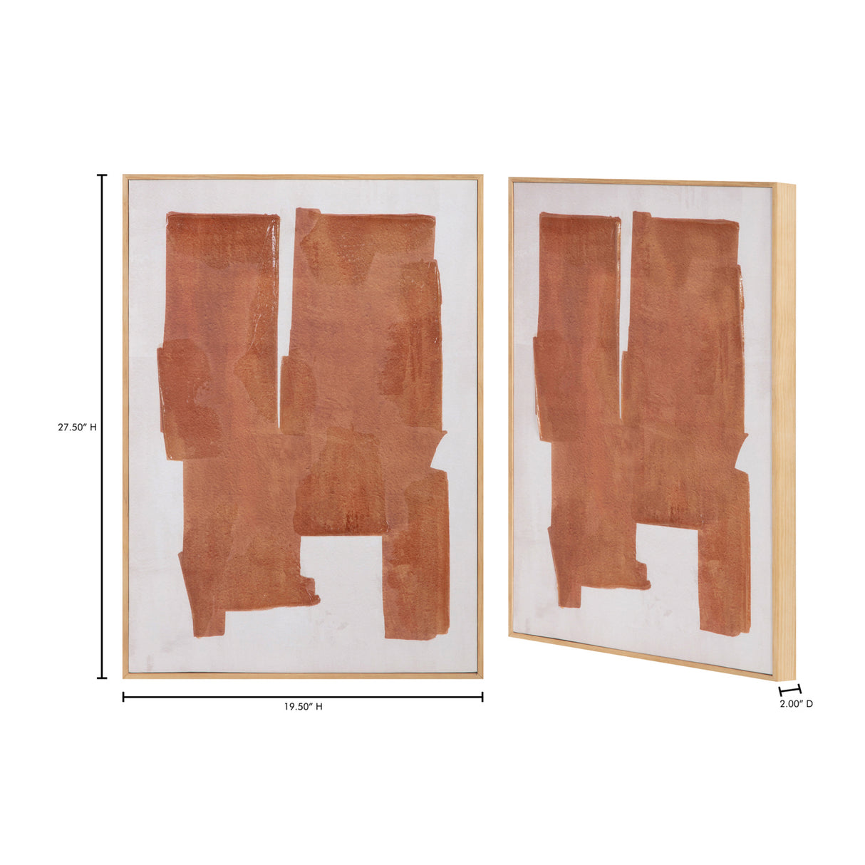Modern European furniture - Warm Orange Framed Painting - www.oroa.com | Oroa.com