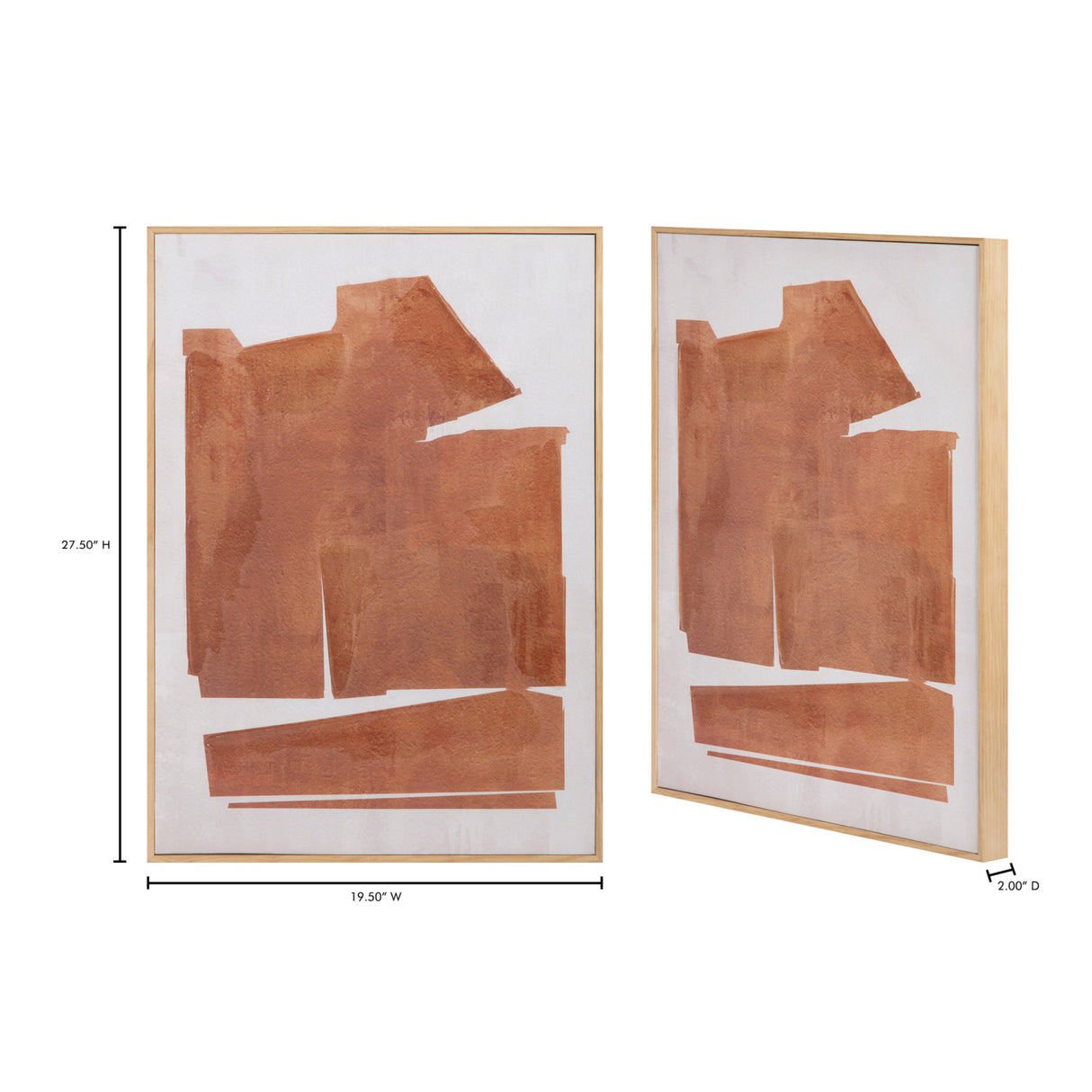 Modern European furniture - Warm Orange Framed Painting - www.oroa.com | Oroa.com
