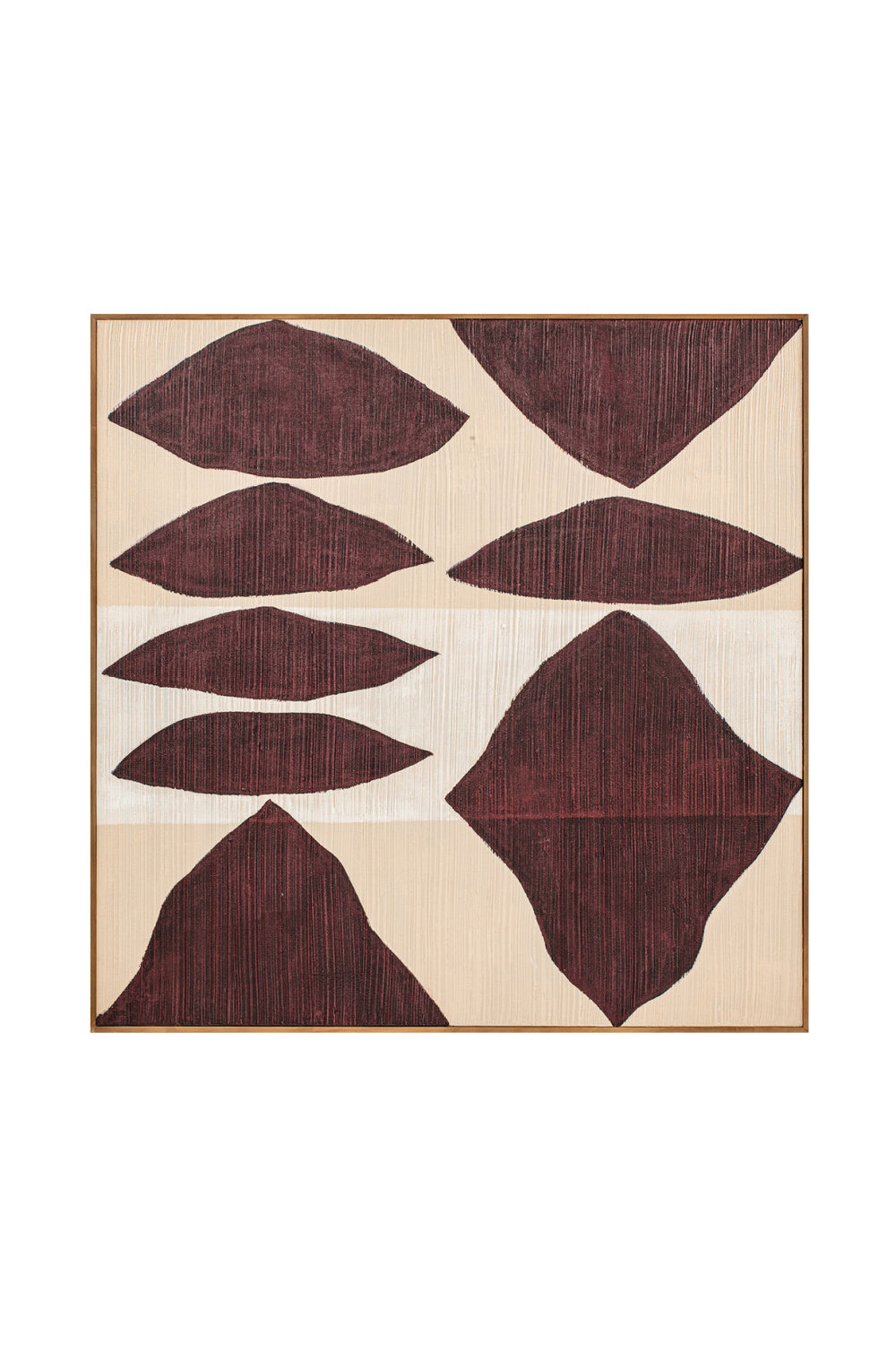 Modern European furniture - Red Patterns Framed Painting - www.oroa.com