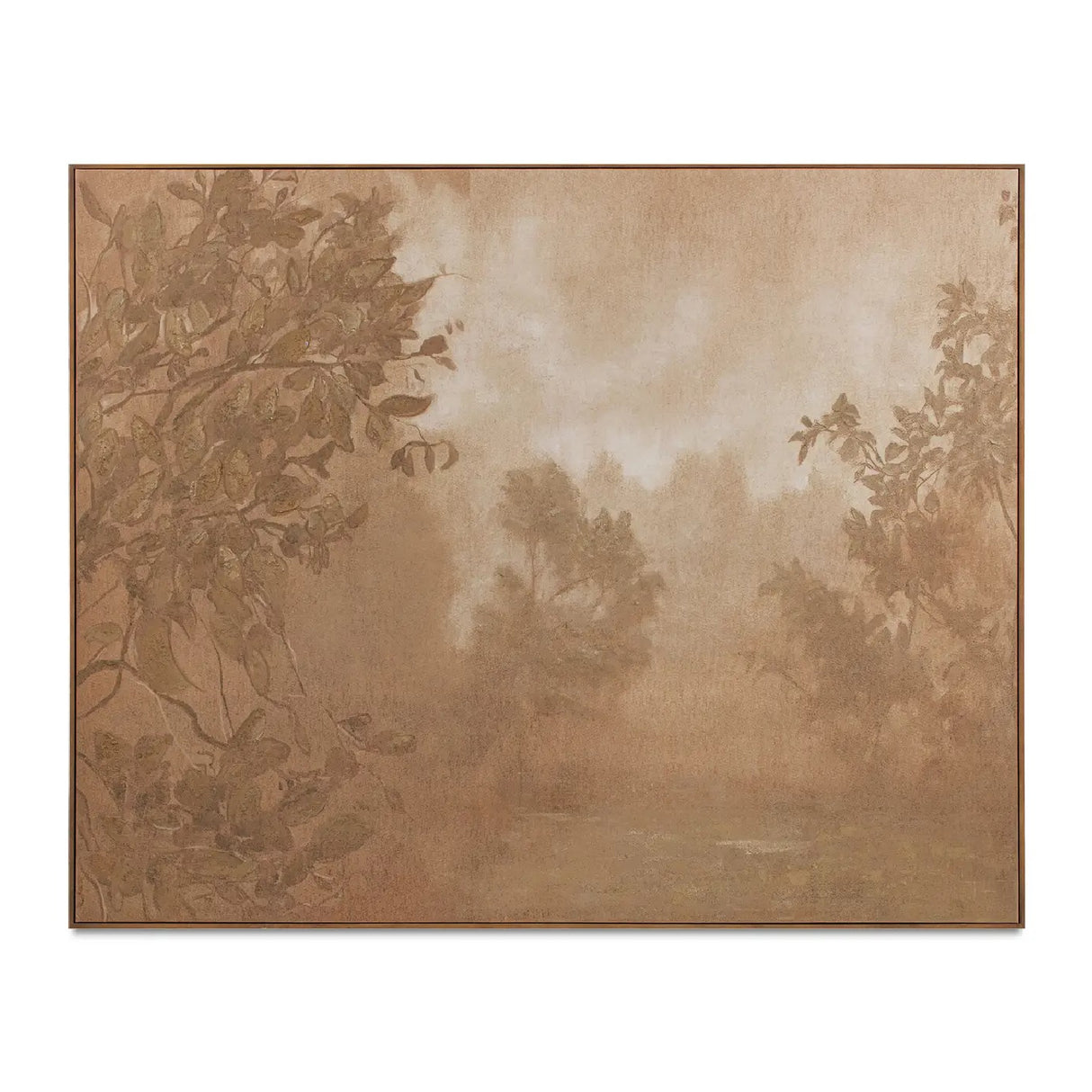 Modern European furniture - Aged Brown Forest Painting - www.oroa.com