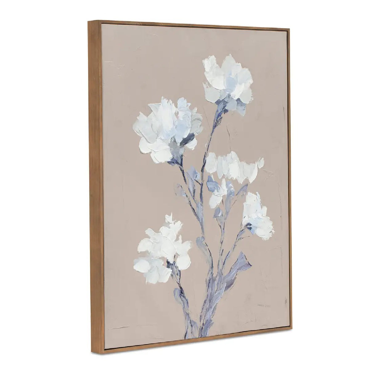 Modern European furniture - White Floral Framed Painting - www.oroa.com | Oroa.com