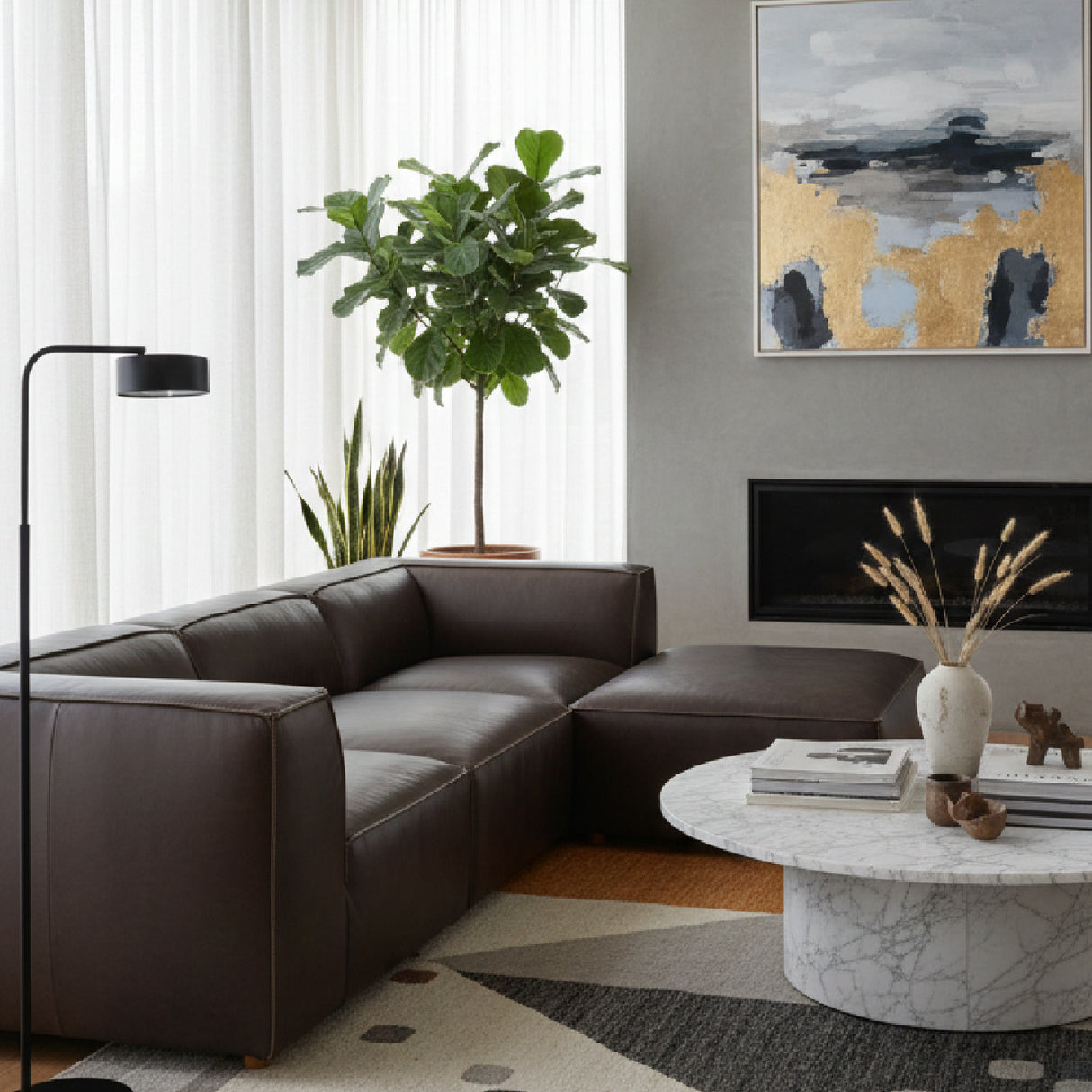 Modular Leather Sofa | Oroa.com