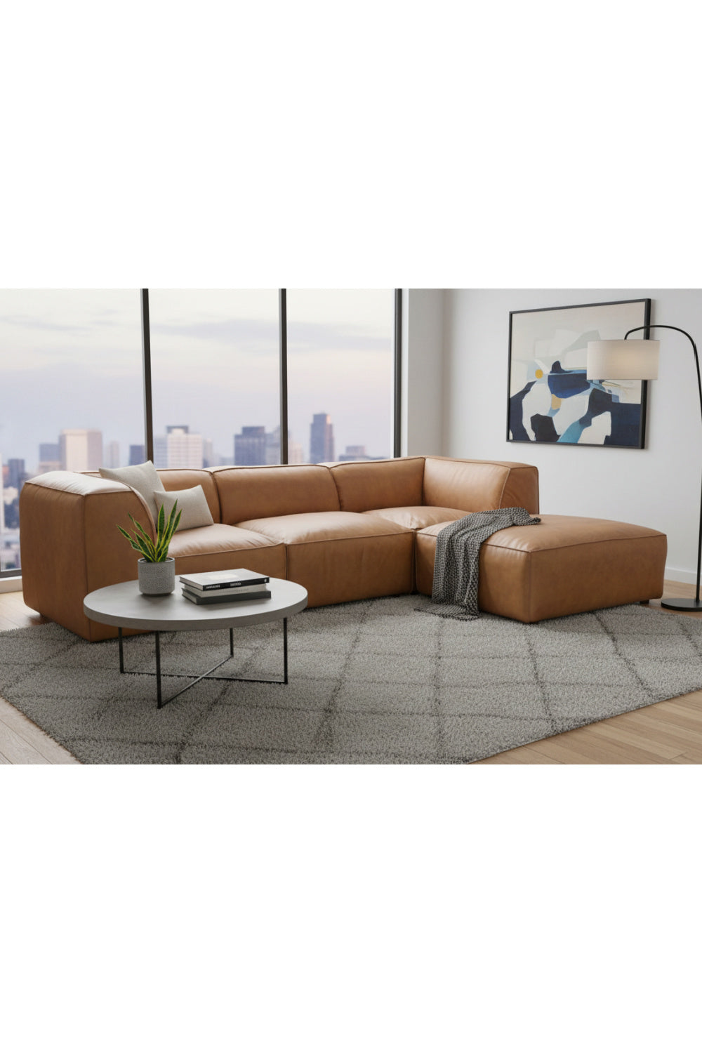 Modern European furniture - Modular Leather Sofa - www.oroa.com | Oroa.com
