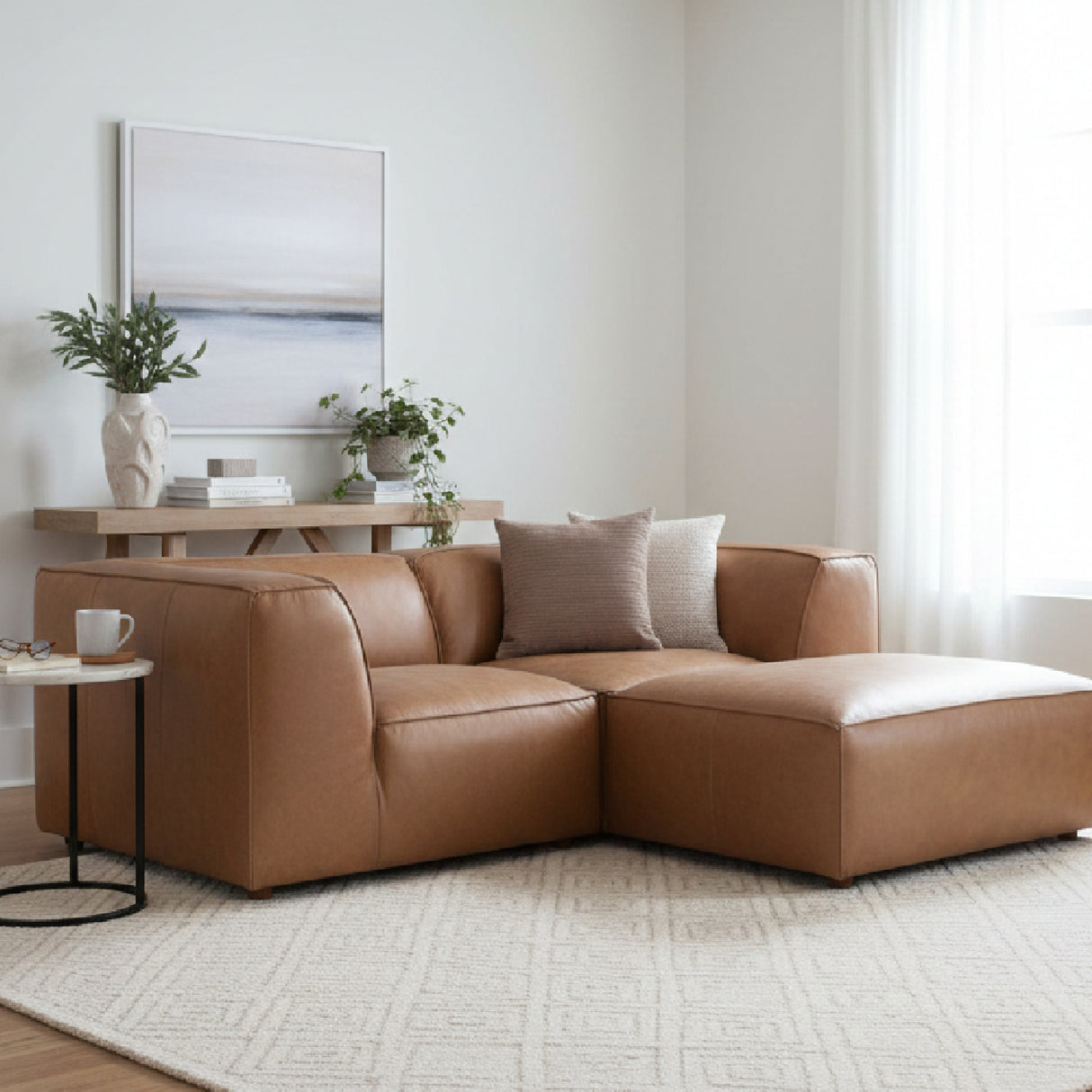 Contemporary Off White Modular Sofa | Oroa.com