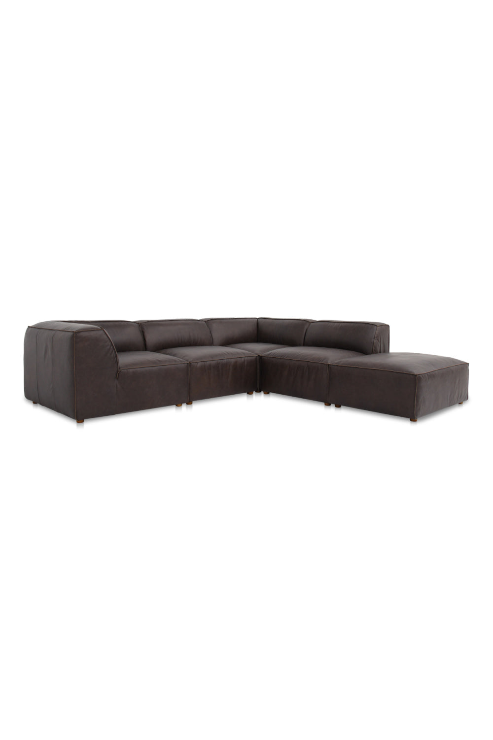 Modern European furniture - Leather Modular Sectional Sofa - www.oroa.com