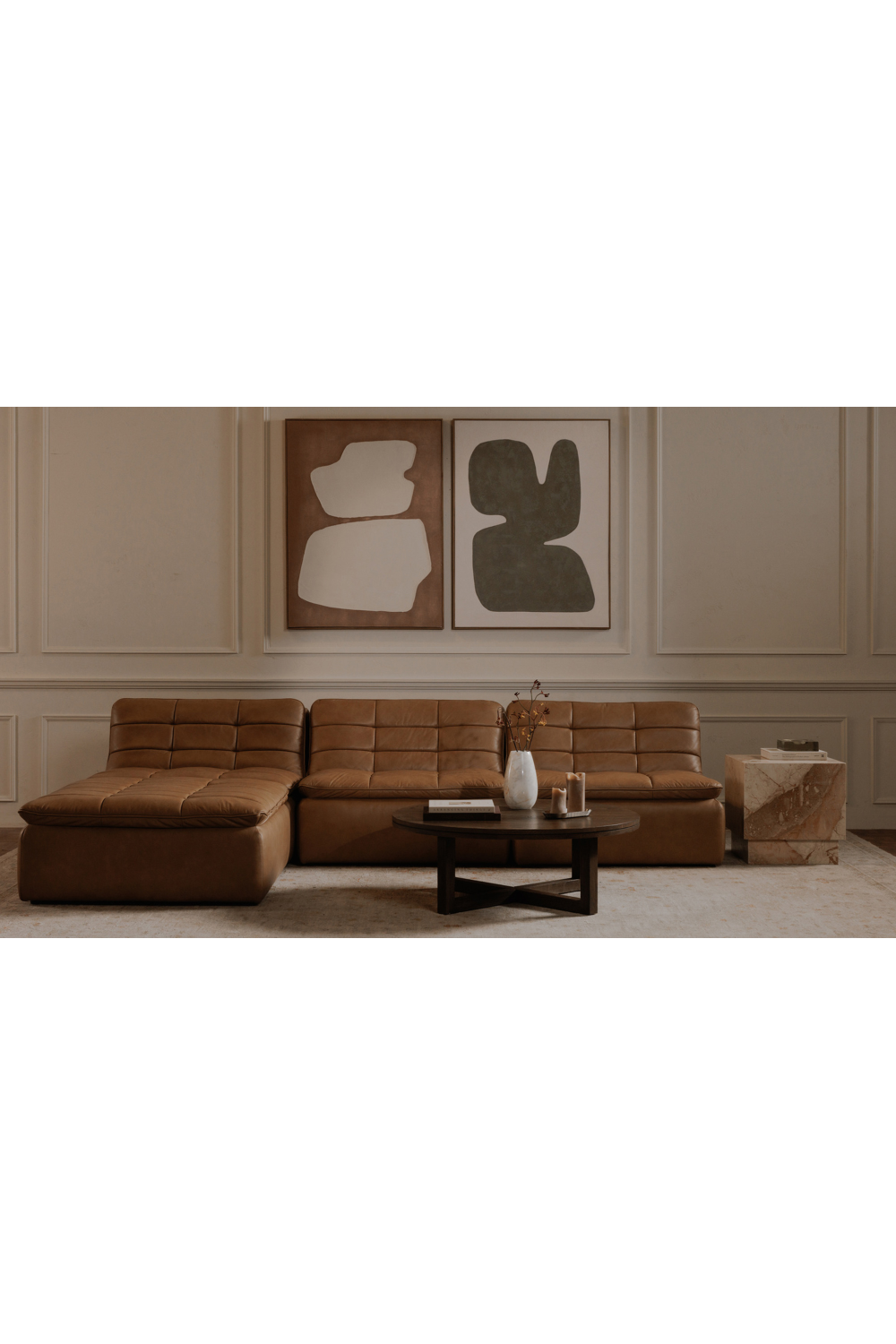 Modern European furniture - Grid Channeled Ottoman - www.oroa.com | Oroa.com