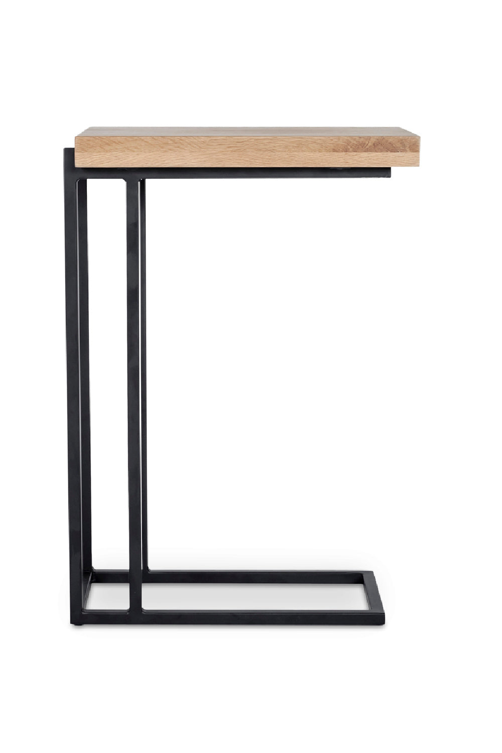 Modern European furniture - C-Shaped Oak Side Table - www.oroa.com