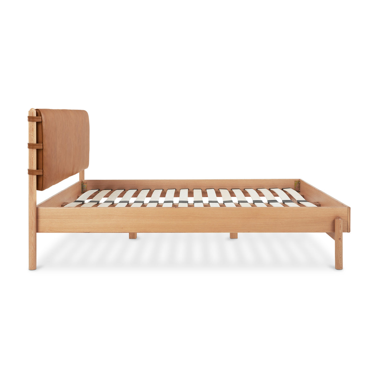 Modern European furniture - Brown Leather Bed - www.oroa.com | Oroa.com