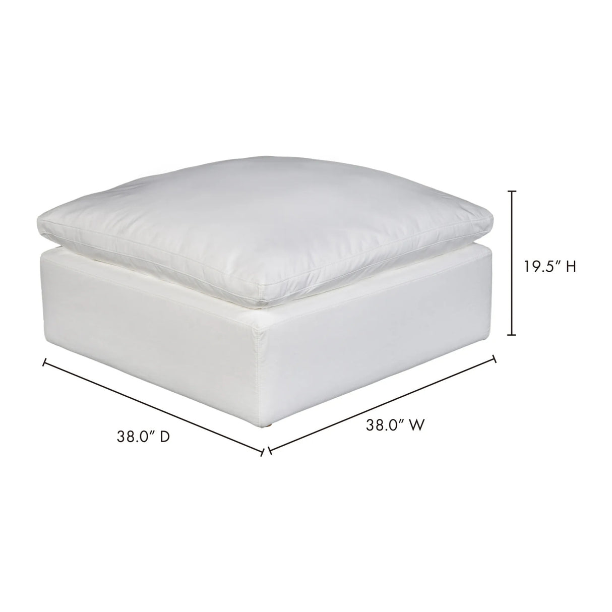 Modern European furniture - Square Modern Classic Ottoman - www.oroa.com | Oroa.com