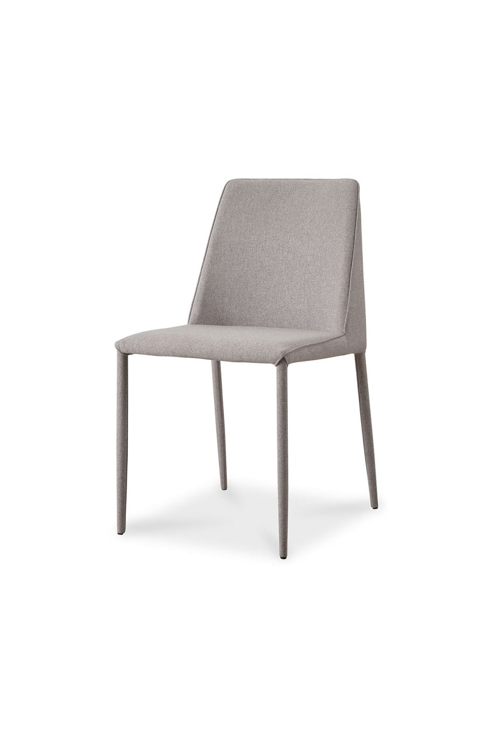 Modern European furniture - Gray Fabric Dining Chairs (2) - www.oroa.com