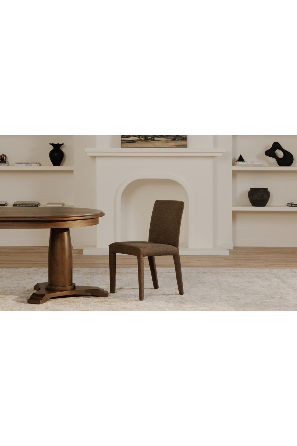 Modern European furniture - Fabric Upholstered Dining Chairs (2) - www.oroa.com | Oroa.com