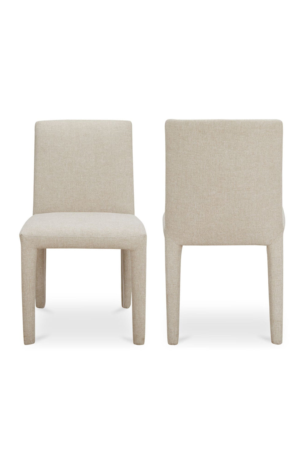 Modern European furniture - Fabric Upholstered Dining Chairs (2) - www.oroa.com | Oroa.com