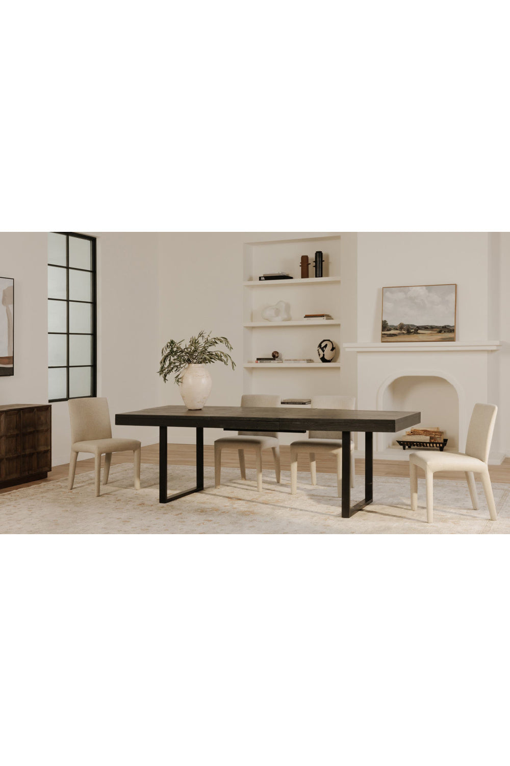 Modern European furniture - Fabric Upholstered Dining Chairs (2) - www.oroa.com | Oroa.com