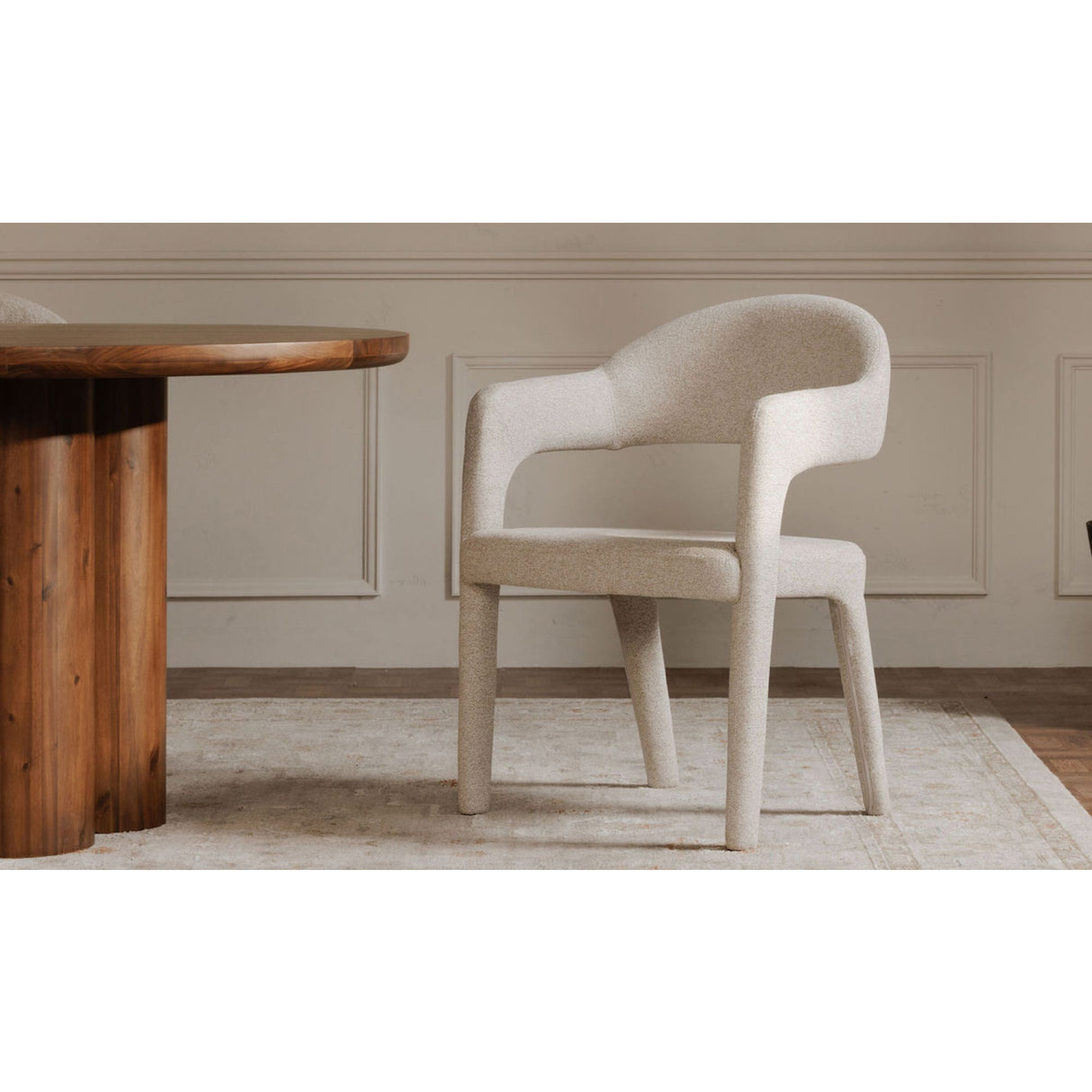 Modern European furniture - Upholstered Open-Back Dining Chair - www.oroa.com | Oroa.com