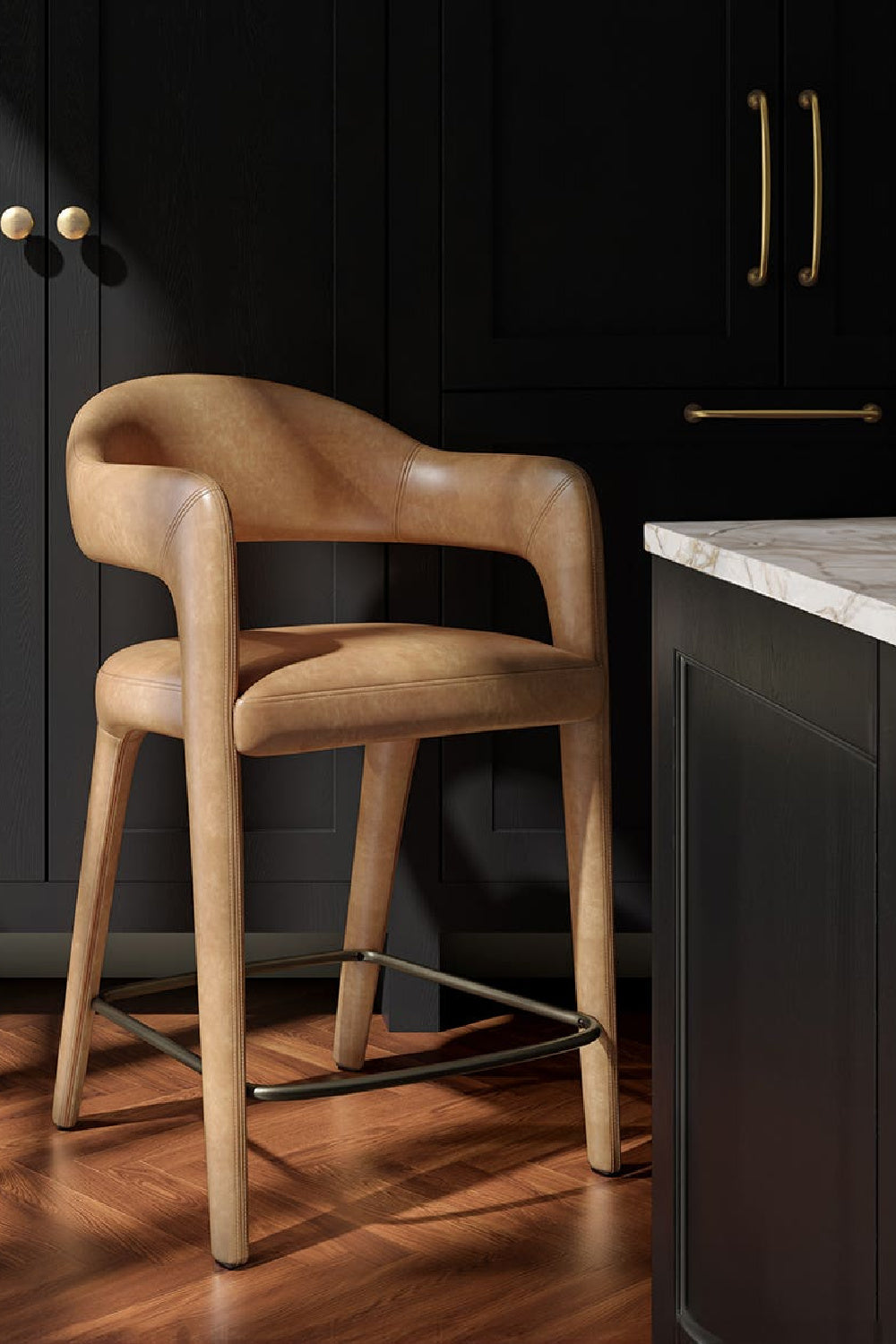 Modern European furniture - Open Barrel-Back Counter Stool - www.oroa.com | Oroa.com