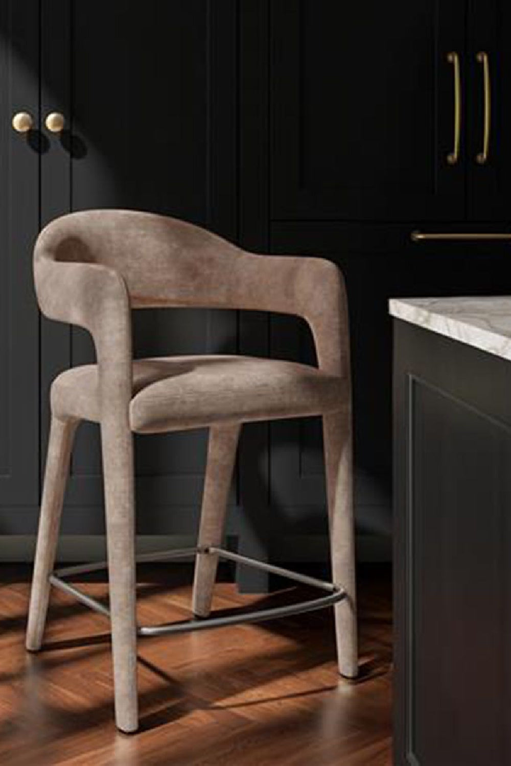 Modern European furniture - Open Barrel-Back Counter Stool - www.oroa.com | Oroa.com