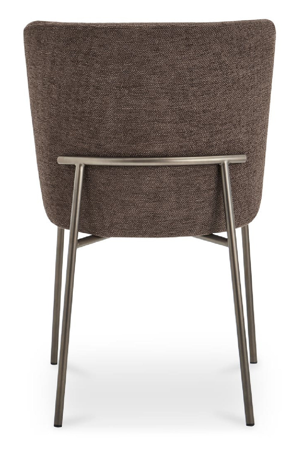 Modern European furniture - Blackened Bronze Frame Dining Chairs (2) - www.oroa.com | Oroa.com