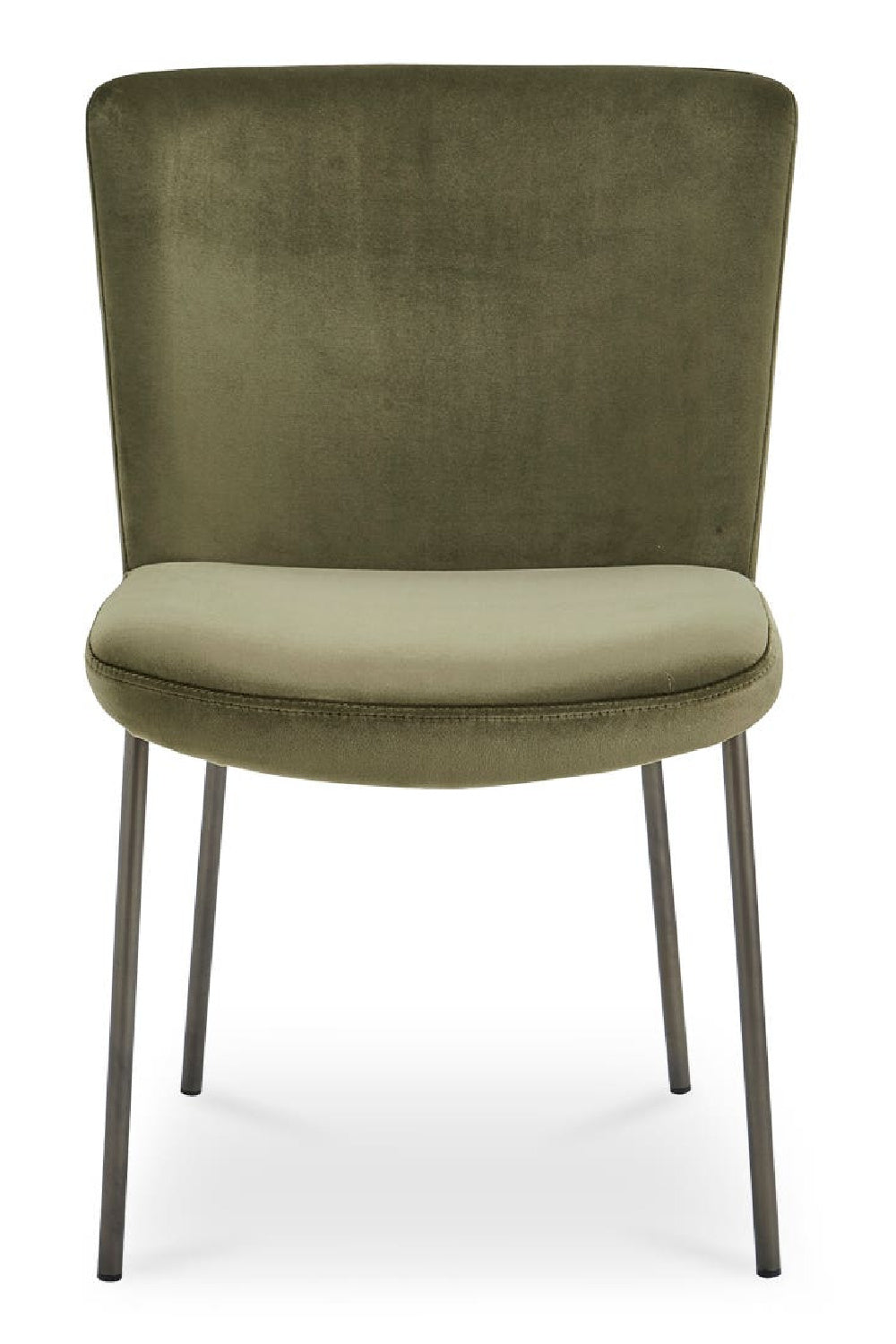 Modern European furniture - Blackened Bronze Frame Dining Chairs (2) - www.oroa.com | Oroa.com