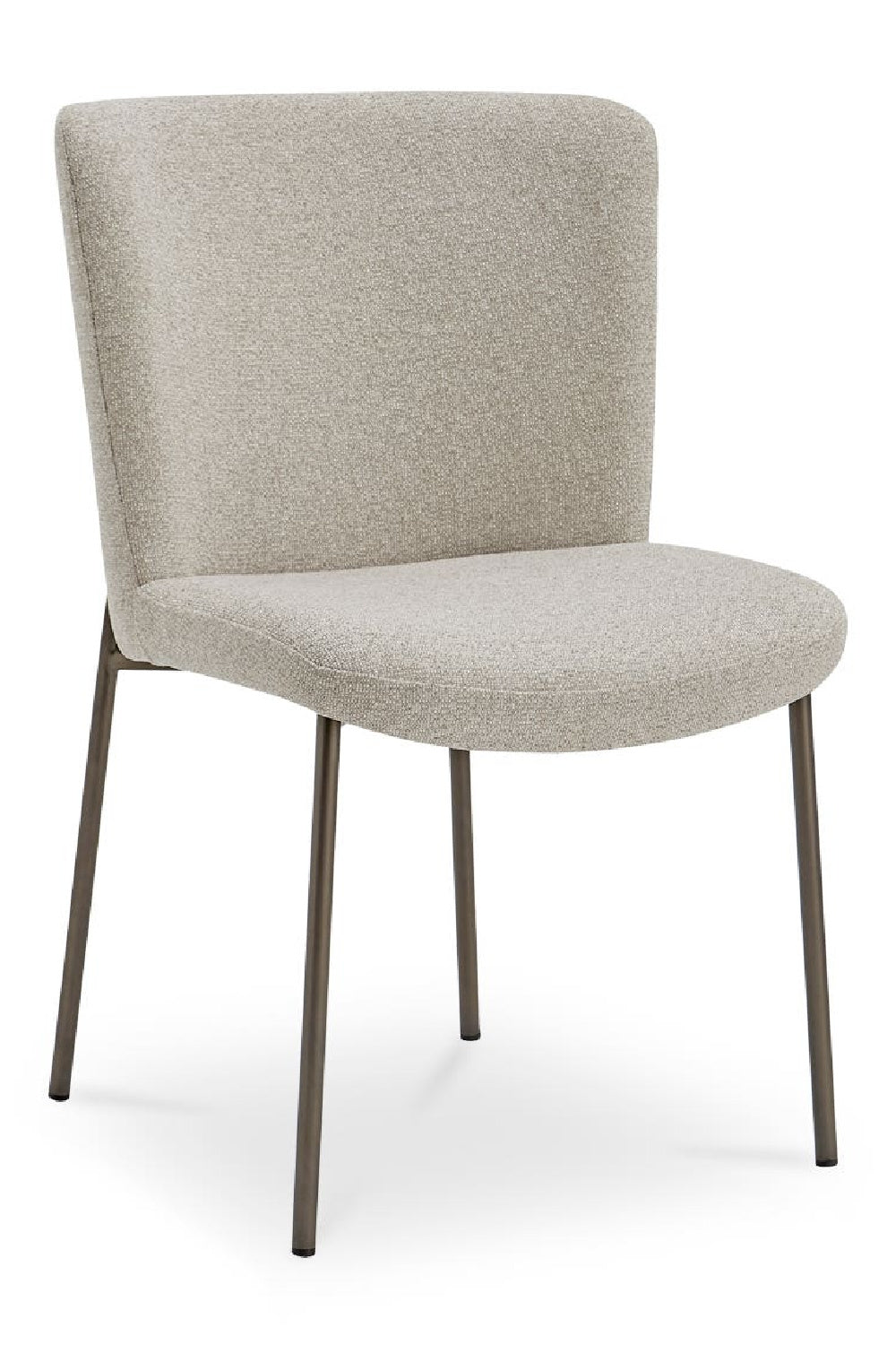 Modern European furniture - Blackened Bronze Frame Dining Chairs (2) - www.oroa.com | Oroa.com