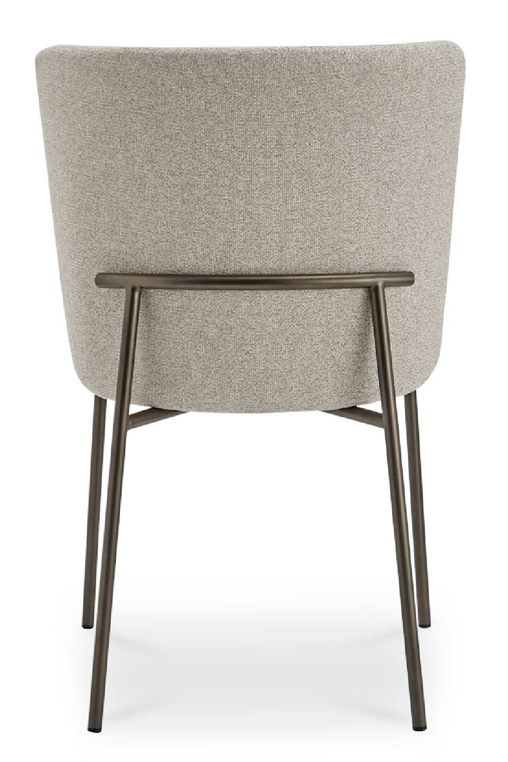 Modern European furniture - Blackened Bronze Frame Dining Chairs (2) - www.oroa.com | Oroa.com