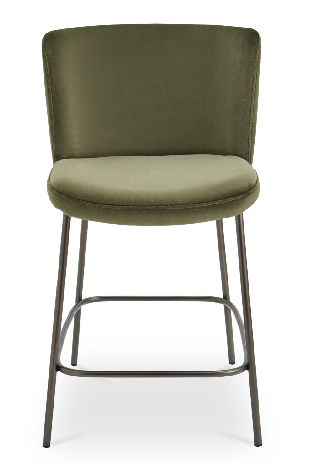 Modern European furniture - Barrel Back Fabric Counter Stool - www.oroa.com | Oroa.com