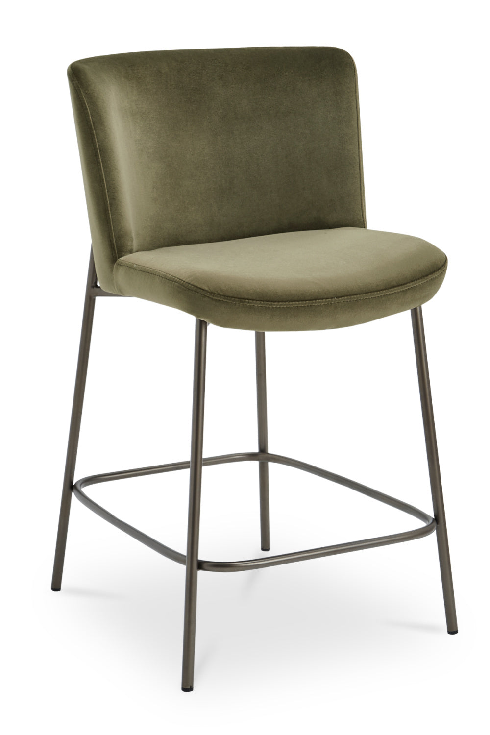 Modern European furniture - Barrel Back Fabric Counter Stool - www.oroa.com | Oroa.com