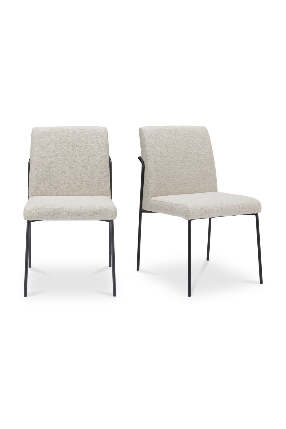Modern European furniture - Minimalist Padded Dining Chairs (2) - www.oroa.com | Oroa.com