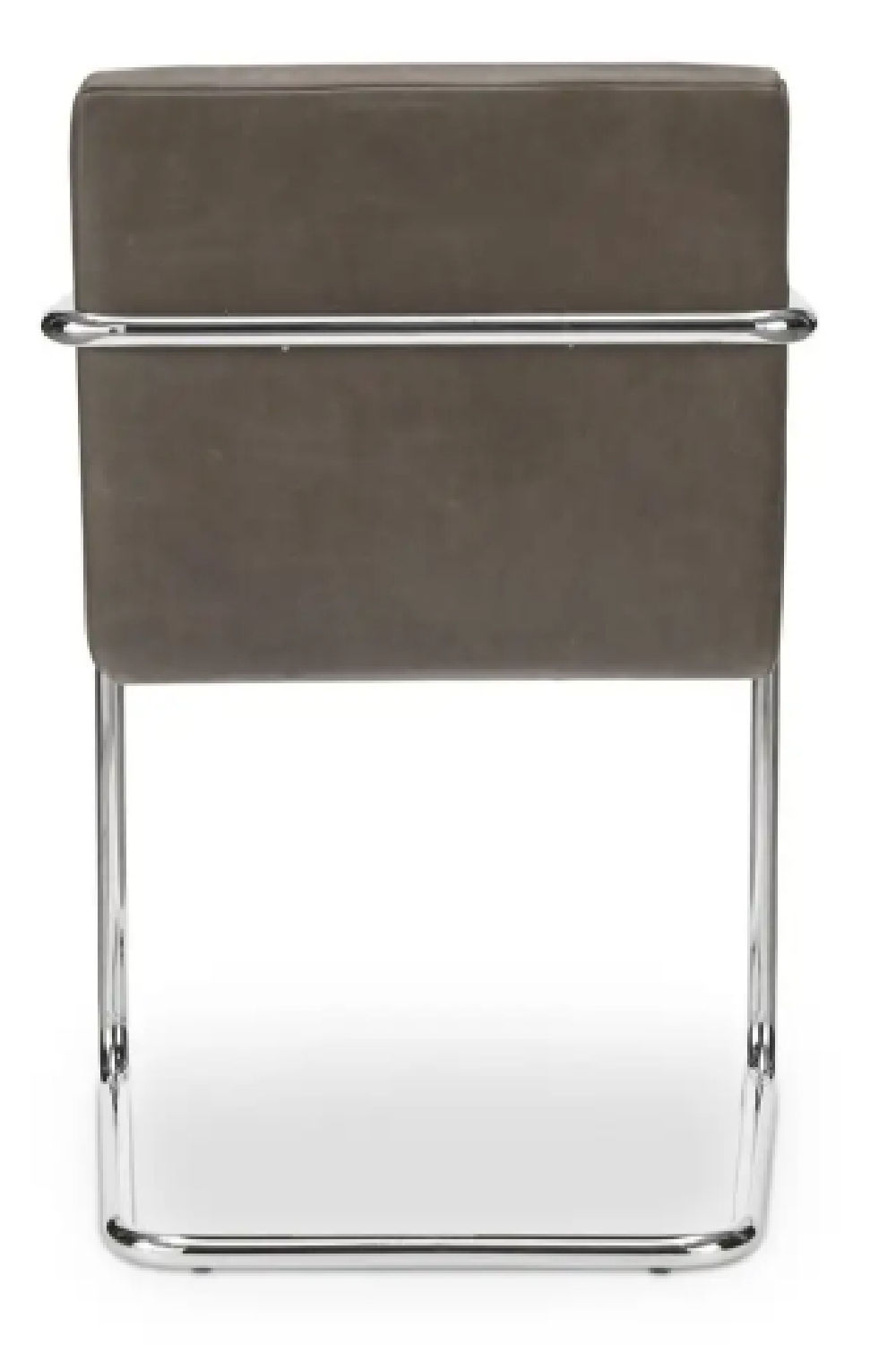 Modern European furniture - Cantilevered Brown Leather Dining Chairs (2) - www.oroa.com | Oroa.com