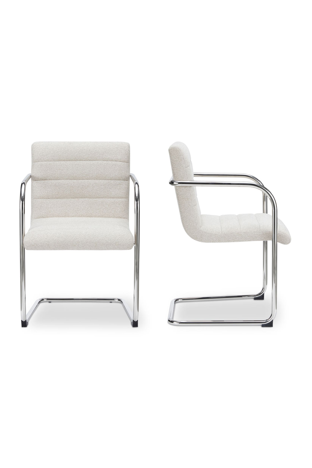 Modern European furniture - Channeled Cantilever Dining Chairs (2) - www.oroa.com | Oroa.com
