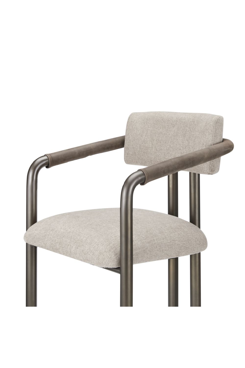 Modern European furniture - Brown Fabric Counter Stool - www.oroa.com | Oroa.com